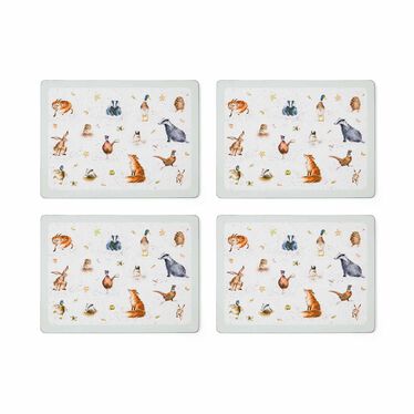 Wrendale Designs Set of 4 Large Placemats Wrendale Designs Set of 4 Large Placemats